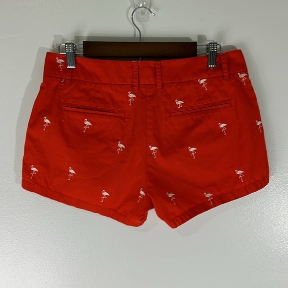 J Crew Chino Broken-In Orange White Flamingo Size 6 - Picture 2 of 4